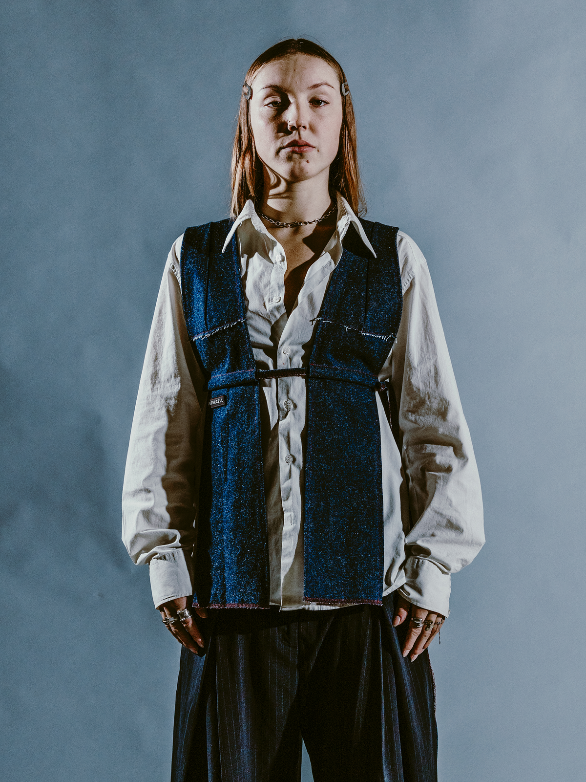 REWORKED DENIM TOP