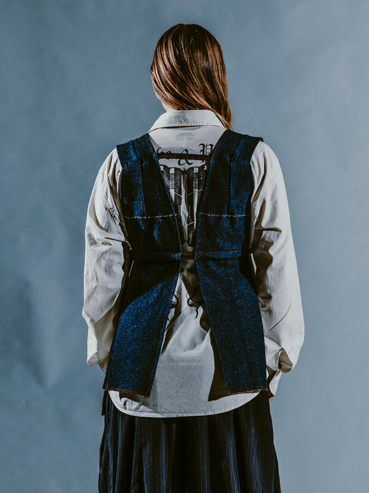 REWORKED DENIM TOP