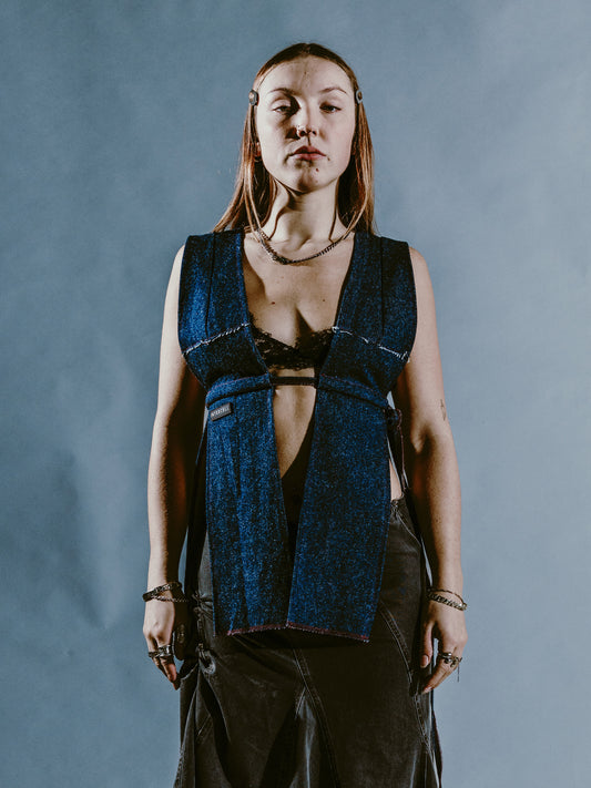 REWORKED DENIM TOP